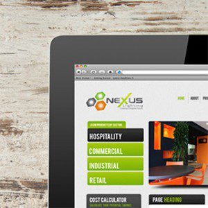Forza! web and graphic design agency Cork created a tablet friendly website for Nexus