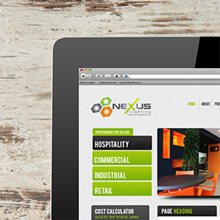 Forza! web and graphic design agency Cork created a tablet friendly website for Nexus