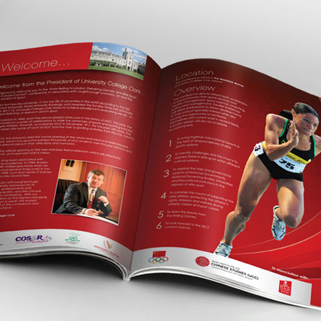 Forza! design agency Cork provided a conference programme design for UCC