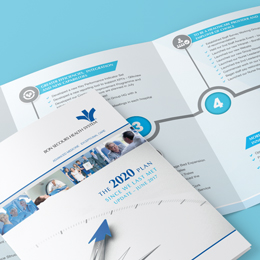 Brochure design by creative marketing agency Cork