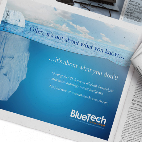 Cork design agency Foza! provided BlueTech Advertising Design