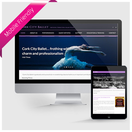 Forza! design agency in Cork provided Cork City Ballet – Website and Brochure design