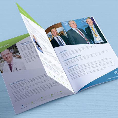 Cork design agency Forza! provided Eirechrom brochure design