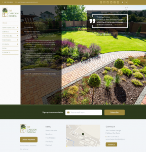 JW Landscapes website V subpage about