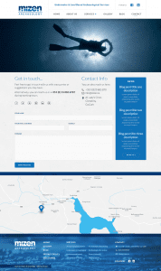 Mizen Website v contact