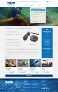 Mizen Website v subpage