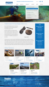 Mizen Website v subpage