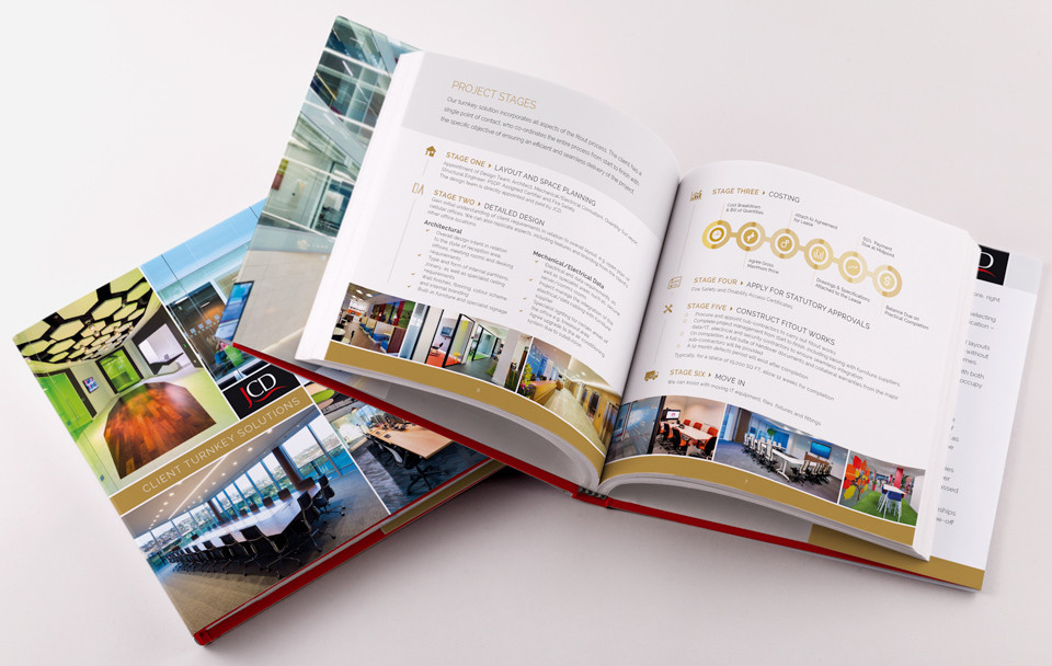 Forza! brochure design agency in Cork did a brochure concept and design for JCD turnkey solutions booklet