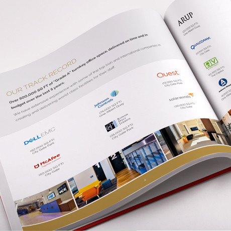 Forza! brochure design agency in Cork did a brochure concept and design for JCD turnkey solutions booklet