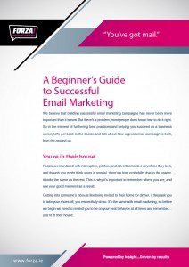 Email marketing guide design by Forza! Cork