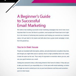 Email marketing guide design by Forza! Cork