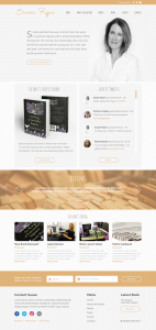 SusanRyan Website Concept design by Forza! Cork