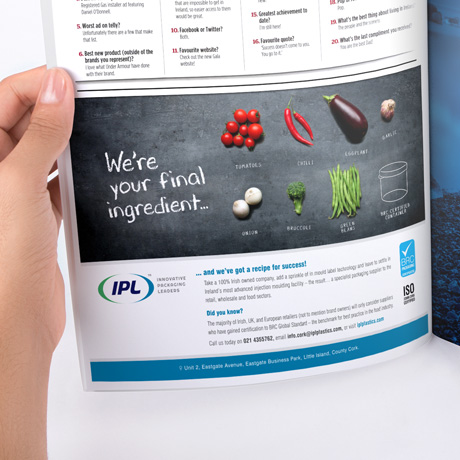 Forza! Creative agency in Cork did brochure designs for trade advertising for IPL